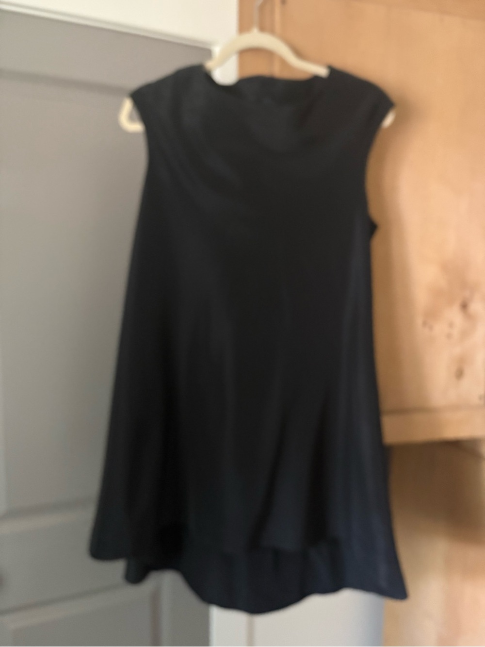 Black High-Low Sleeveless Dress